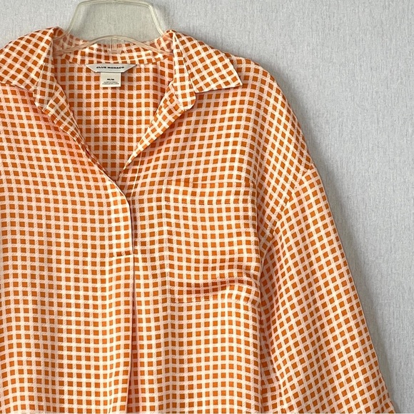 Club Monaco Gingham Popover Pocket Shirt - Picture 6 of 10